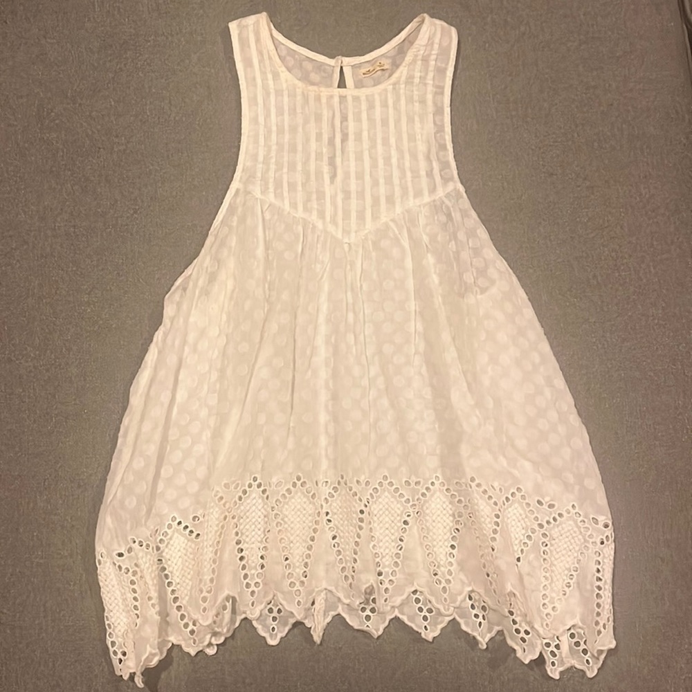 Hollister white tank top